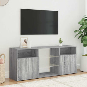 Έπιπλο Τηλεόρασης με LED Γκρι Sonoma 120 x 30 x 50 εκ. - Pakobazaar