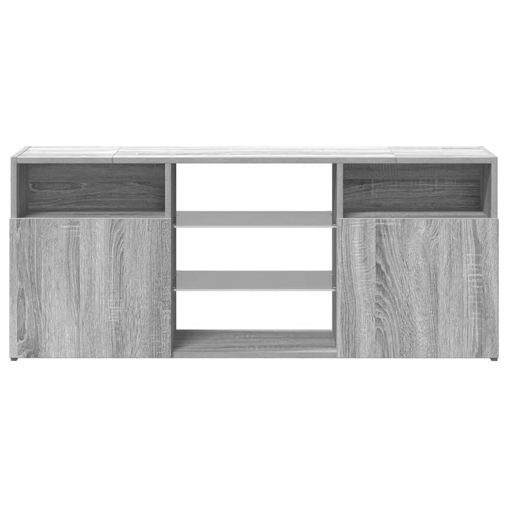 Έπιπλο Τηλεόρασης με LED Γκρι Sonoma 120 x 30 x 50 εκ. - Pakobazaar
