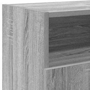 Έπιπλο Τηλεόρασης με LED Γκρι Sonoma 120 x 30 x 50 εκ. - Pakobazaar