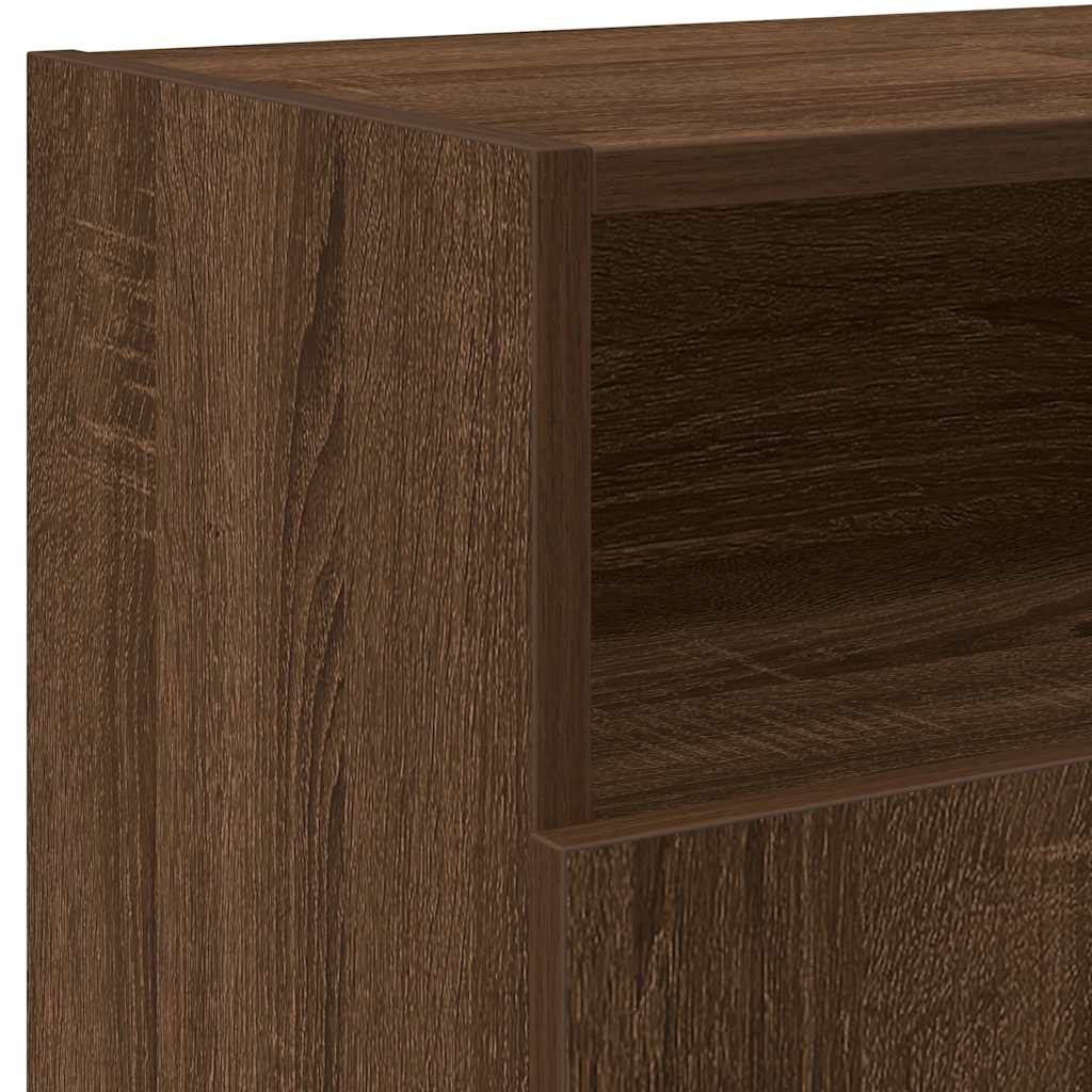 Έπιπλο Τηλεόρασης με LED Καφέ Δρυς 120 x 30 x 50 εκ. - Pakobazaar