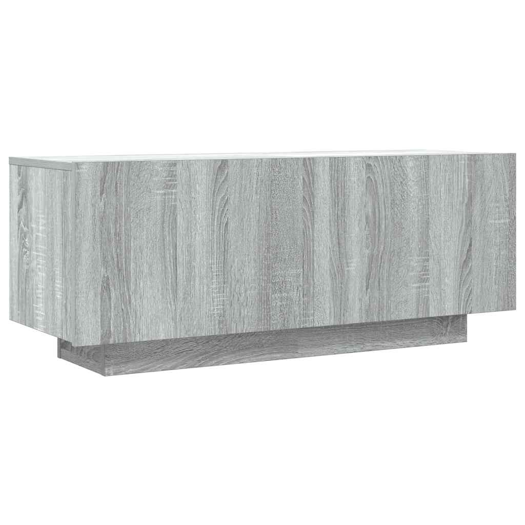 Έπιπλο Τηλεόρασης Γκρι Sonoma 100x35x40 εκ. από Επεξεργ. Ξύλο