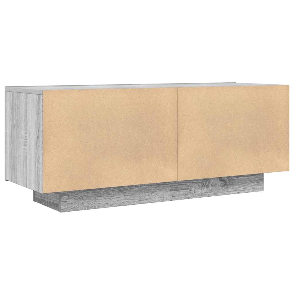 Έπιπλο Τηλεόρασης Γκρι Sonoma 100x35x40 εκ. από Επεξεργ. Ξύλο