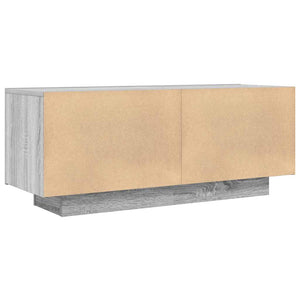 Έπιπλο Τηλεόρασης Γκρι Sonoma 100x35x40 εκ. από Επεξεργ. Ξύλο