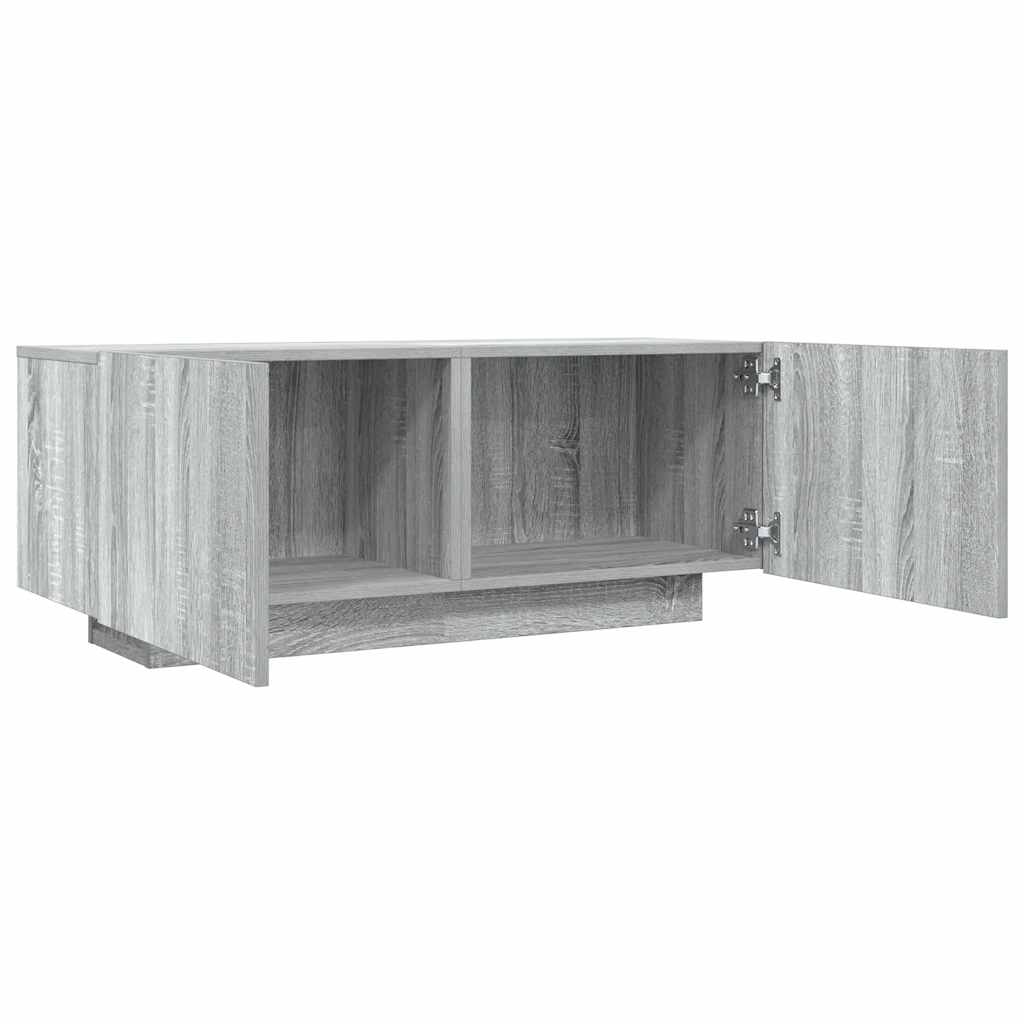 Έπιπλο Τηλεόρασης Γκρι Sonoma 100x35x40 εκ. από Επεξεργ. Ξύλο