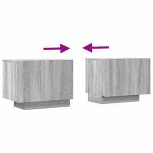 Έπιπλο Τηλεόρασης Γκρι Sonoma 100x35x40 εκ. από Επεξεργ. Ξύλο