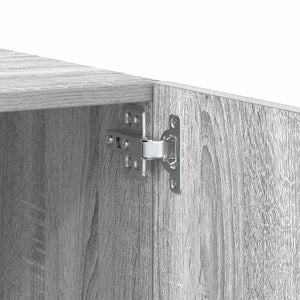 Έπιπλο Τηλεόρασης Γκρι Sonoma 100x35x40 εκ. από Επεξεργ. Ξύλο