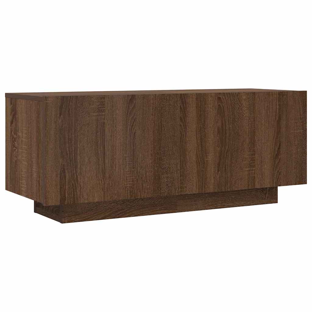 Έπιπλο Τηλεόρασης Καφέ Δρυς 100x35x40 εκ. Επεξεργασμένο Ξύλο