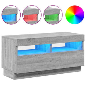 Έπιπλο Τηλεόρασης με LED Γκρι Sonoma 80x35x40 εκ. - Pakobazaar