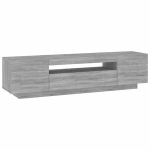 Έπιπλο Τηλεόρασης με LED Γκρι Sonoma 160x35x40εκ. - Pakobazaar