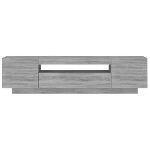 Έπιπλο Τηλεόρασης με LED Γκρι Sonoma 160x35x40εκ. - Pakobazaar