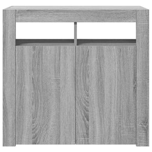 Μπουφές με LED Γκρι Sonoma 80x35x75 εκ. - Pakobazaar