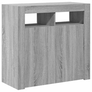 Μπουφές με LED Γκρι Sonoma 80x35x75 εκ. - Pakobazaar