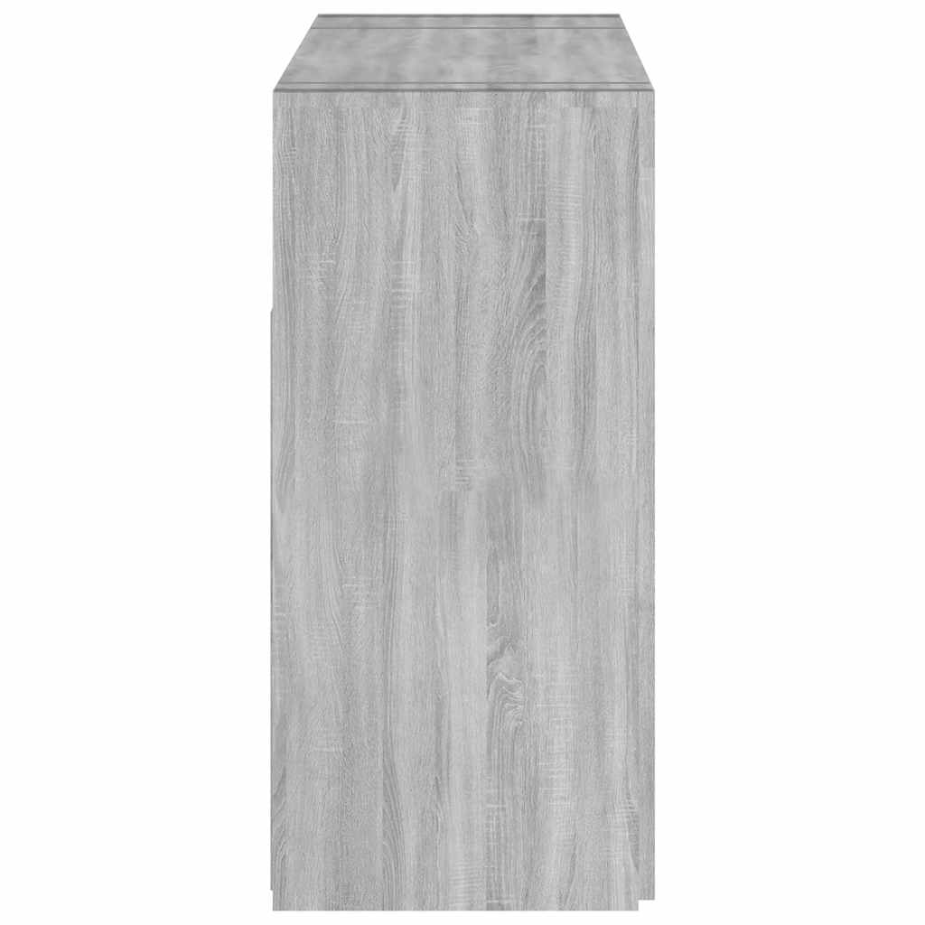 Μπουφές με LED Γκρι Sonoma 115,5 x 30 x 75 εκ.