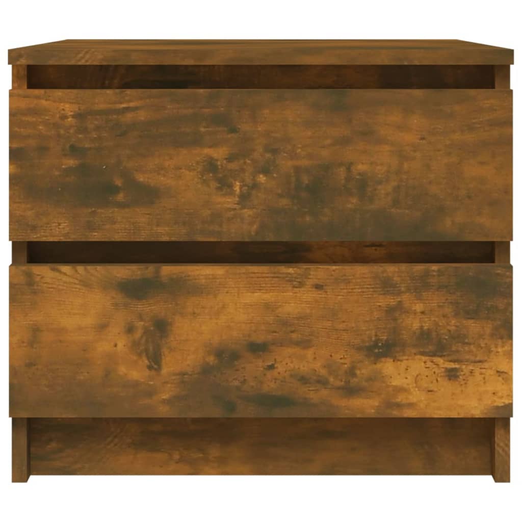 Κομοδίνο Καπνιστή Δρυς 50x39x43,5 εκ. από Επεξεργασμένο Ξύλο