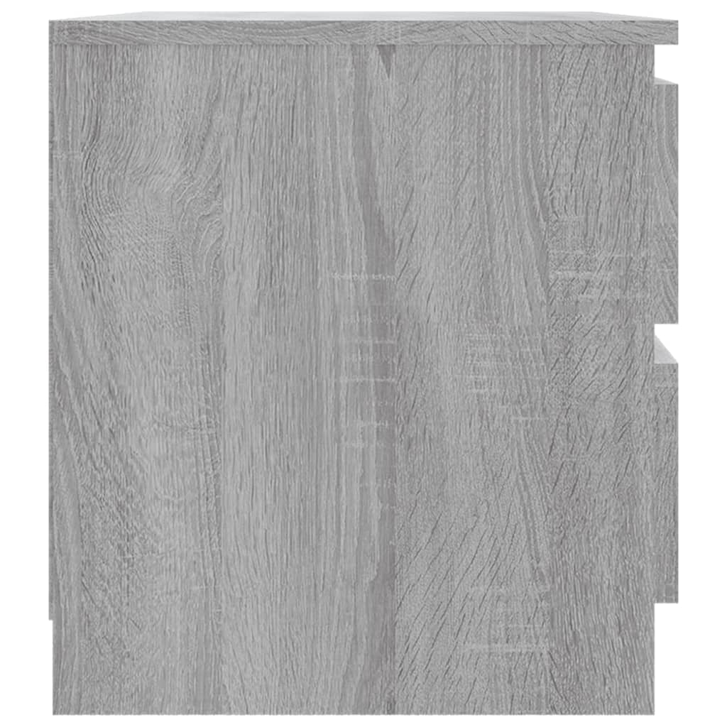 Κομοδίνα 2 Τεμ. Γκρι Sonoma 50x39x43,5 εκ. Επεξεργασμένο Ξύλο