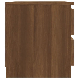 Κομοδίνο Καφέ Δρυς 50 x 39 x 43,5 εκ. από Επεξεργασμένο Ξύλο