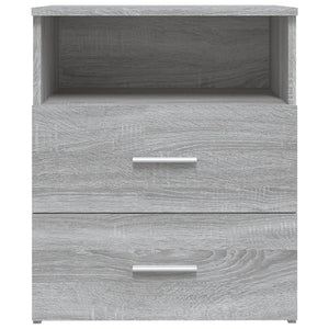 Κομοδίνα 2 τεμ. Γκρι Sonoma 50 x 32 x 60 εκ. - Pakobazaar