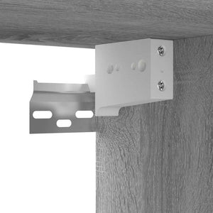 Σετ επίπλου τηλεόρασης 2 pcs Γκρι Επεξεργασμένο Ξύλο