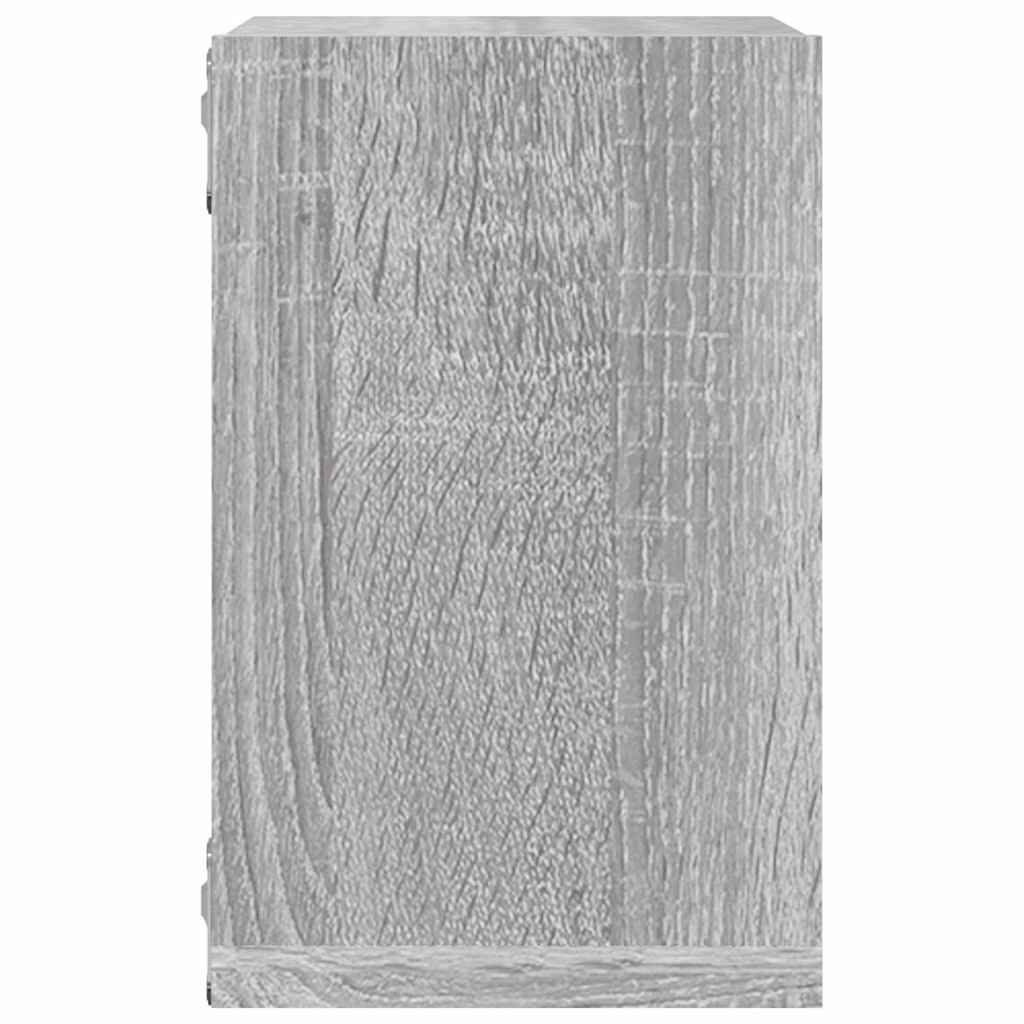 Ράφια Τοίχου με ράφι 4 pcs Γκρίζο Σονομα 26 x 15 x 26 cm