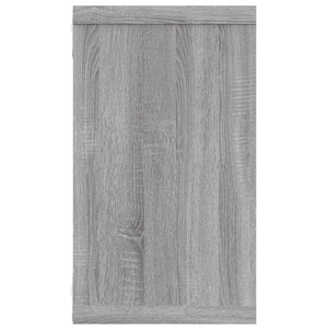 Ραφιέρες Τοίχου Κύβος 2 τεμ Γκρι Sonoma 80x15x26,5 εκ. Επ. Ξύλο
