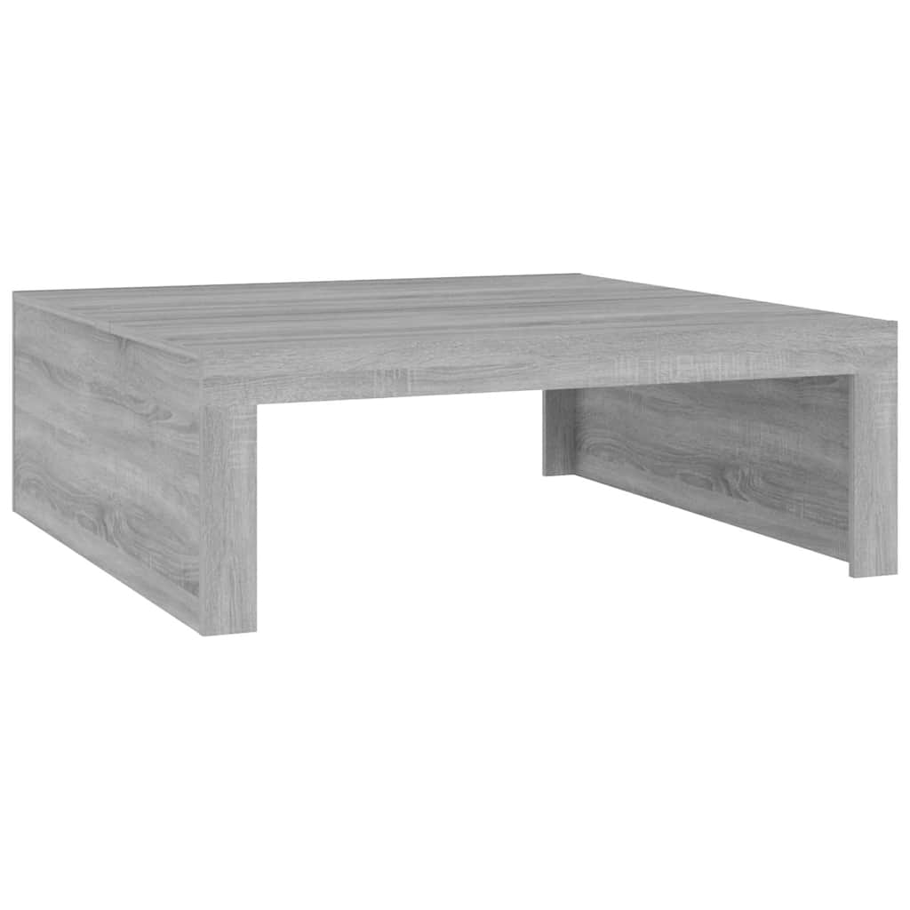 Τραπεζάκι Σαλονιού Γκρι Sonoma 100x100x35εκ. Επεξεργασμένο Ξύλο