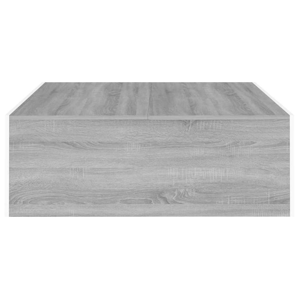 Τραπεζάκι Σαλονιού Γκρι Sonoma 100x100x35εκ. Επεξεργασμένο Ξύλο