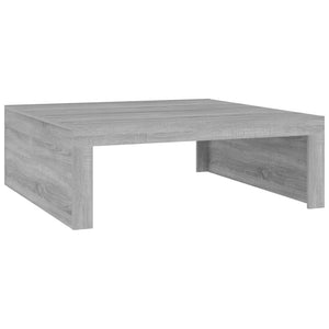 Τραπεζάκι Σαλονιού Γκρι Sonoma 100x100x35εκ. Επεξεργασμένο Ξύλο