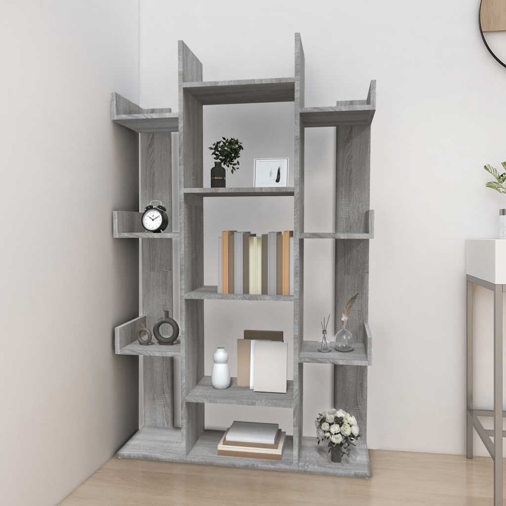 Βιβλιοθήκη Γκρι Sonoma 86x25,5x140 εκ. από Επεξεργασμένο Ξύλο