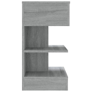Κομοδίνο Γκρι Sonoma 40 x 35 x 65 εκ. από Επεξεργασμένο Ξύλο - Pakobazaar