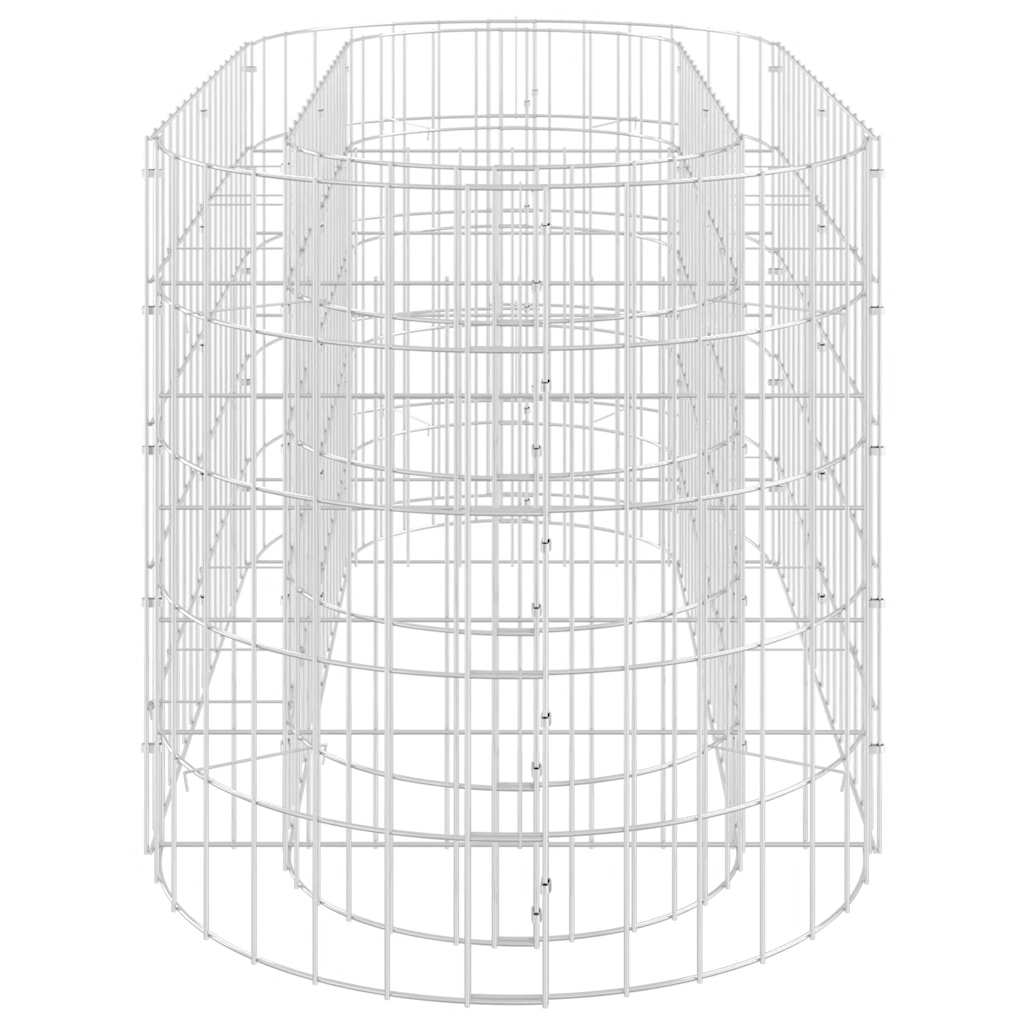 Συρματοκιβώτιο-Γλάστρα Υπερυψωμένη 120x50x50 εκ. Γαλβαν. Ατσάλι - PAKOBAZAAR