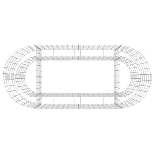 Συρματοκιβώτιο-Γλάστρα Υπερυψωμένη 120x50x50 εκ. Γαλβαν. Ατσάλι - PAKOBAZAAR