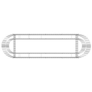 Συρματοκιβώτιο-Γλάστρα Υπερυψωμένη 190x50x50 εκ. Γαλβαν. Ατσάλι - PAKOBAZAAR
