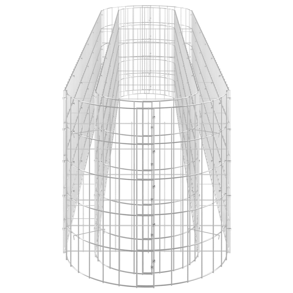 Συρματοκιβώτιο-Γλάστρα Υπερυψωμένη 260x50x50 εκ. Γαλβαν. Ατσάλι - PAKOBAZAAR