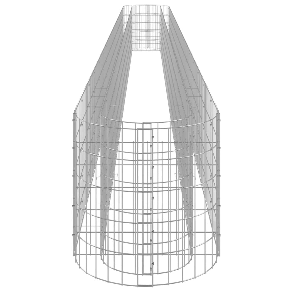 Συρματοκιβώτιο-Γλάστρα Υπερυψωμένη 610x50x50 εκ. Γαλβαν. Ατσάλι - PAKOBAZAAR