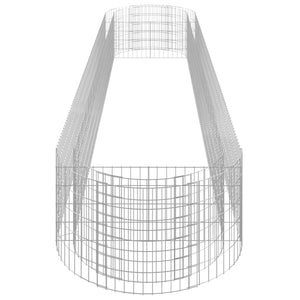 Συρματοκιβώτιο-Γλάστρα Υπερυψωμένη 500x100x50 εκ Γαλβαν. Ατσάλι - PAKOBAZAAR