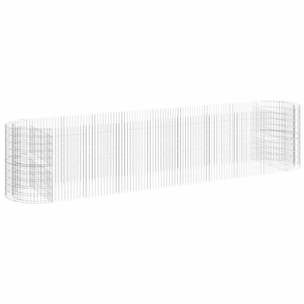 Συρματοκιβώτιο-Γλάστρα Υπερυψωμένη 500x100x100 εκ Γαλβ. Ατσάλι - PAKOBAZAAR