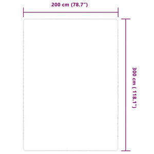 Χαλί 200 x 300 εκ. από Γιούτα με Υπόστρωμα από Λάτεξ