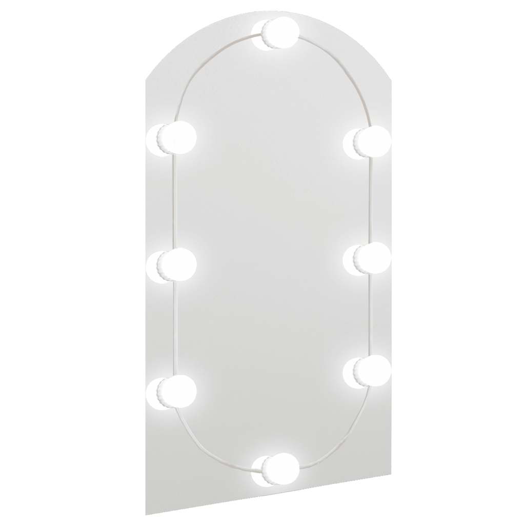 Καθρέφτης με Φώτα LED 70x40 εκ. Γυαλί Οβάλ - PAKOBAZAAR
