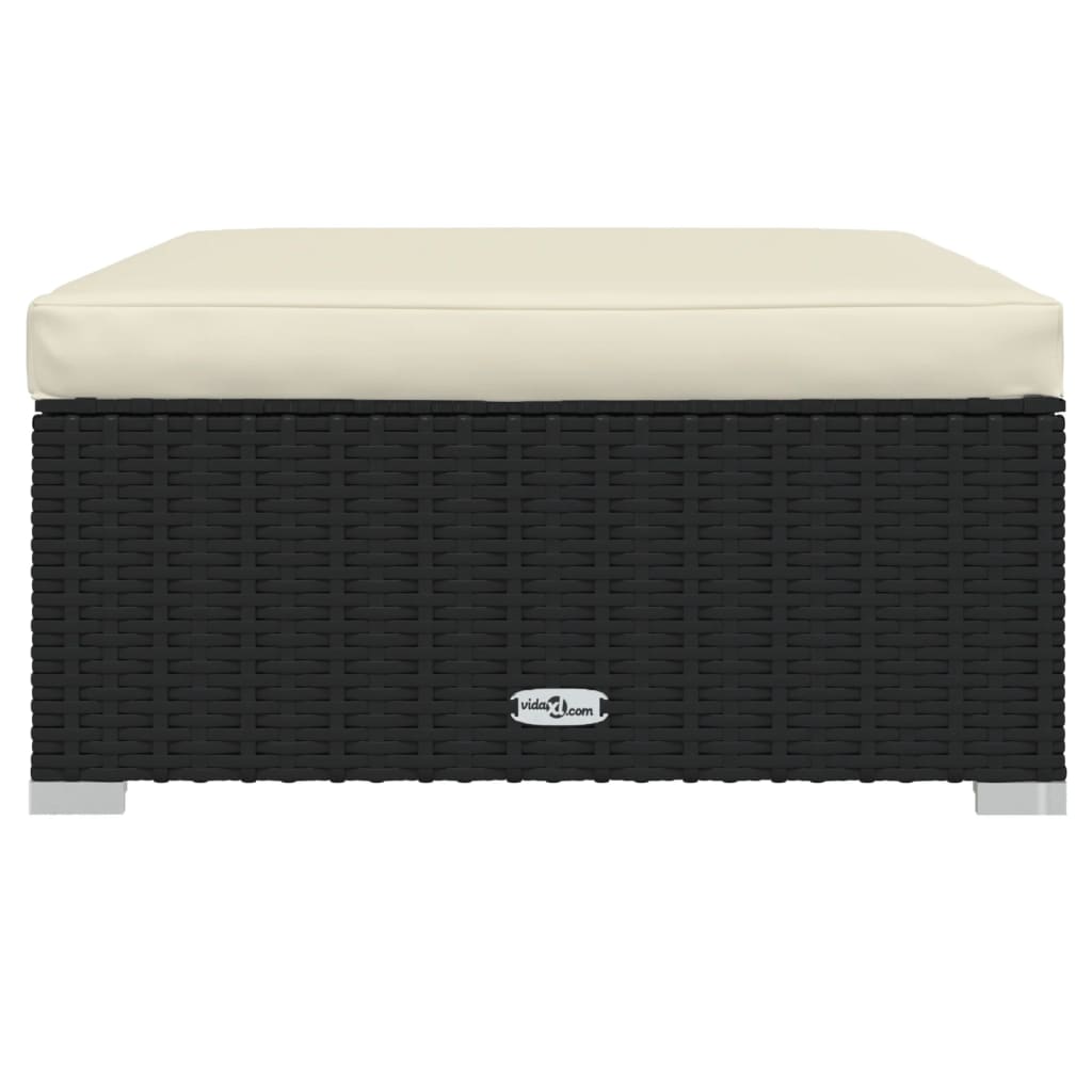 Σαλόνι Κήπου Σετ 13 Τεμαχίων Μαύρο Συνθετικό Ρατάν με Μαξιλάρια - PAKOBAZAAR