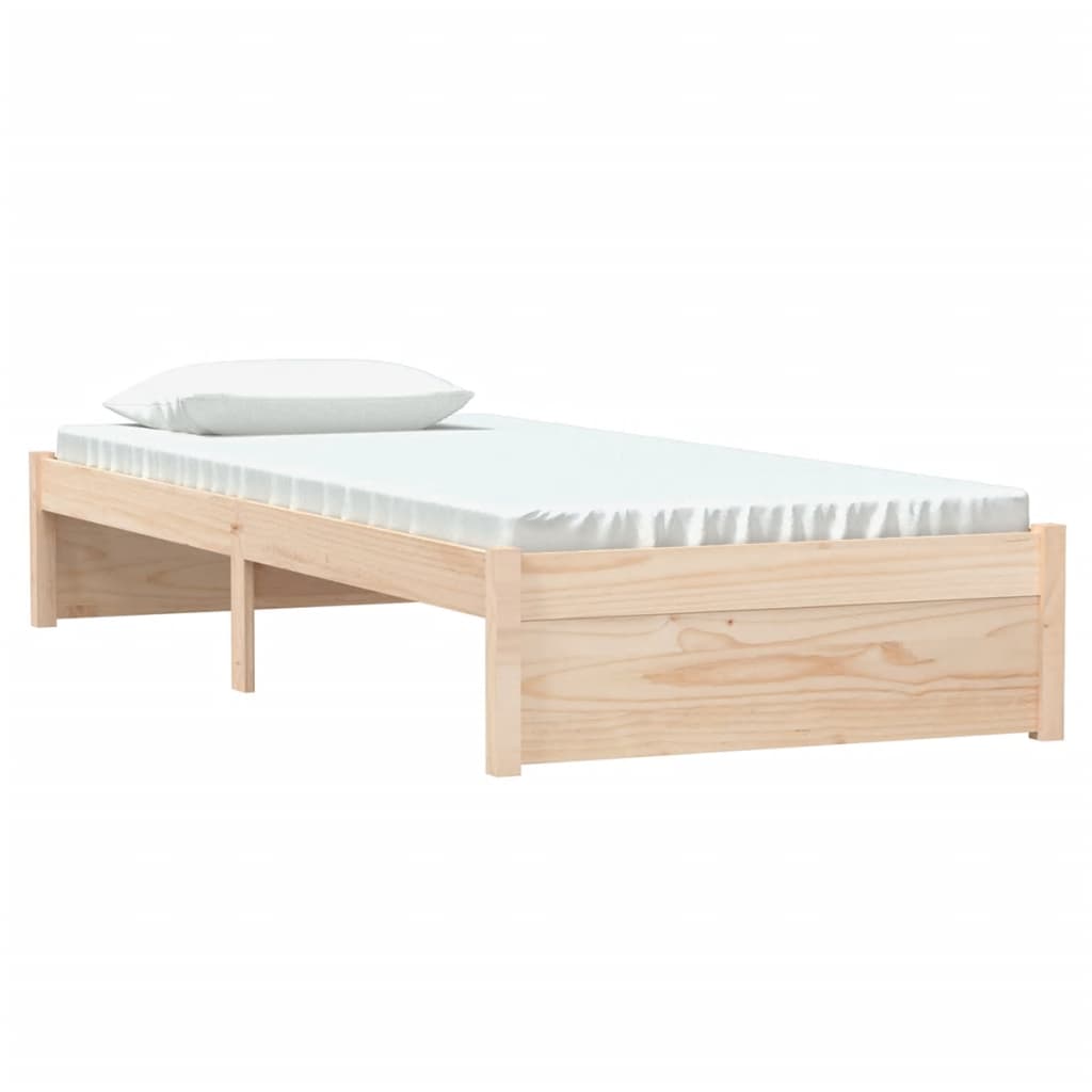 Πλαίσιο Κρεβατιού 75 x 190 εκ. από Μασίφ Ξύλο Small Single - Pakobazaar