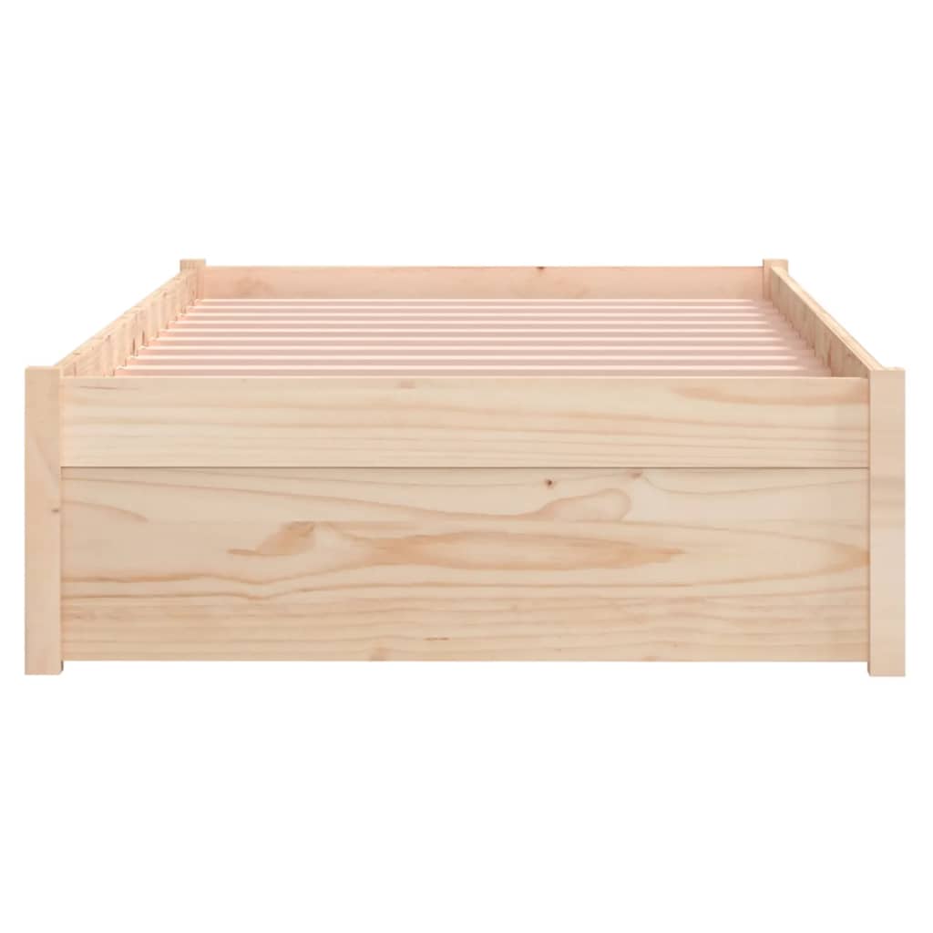 Πλαίσιο Κρεβατιού 75 x 190 εκ. από Μασίφ Ξύλο Small Single - Pakobazaar