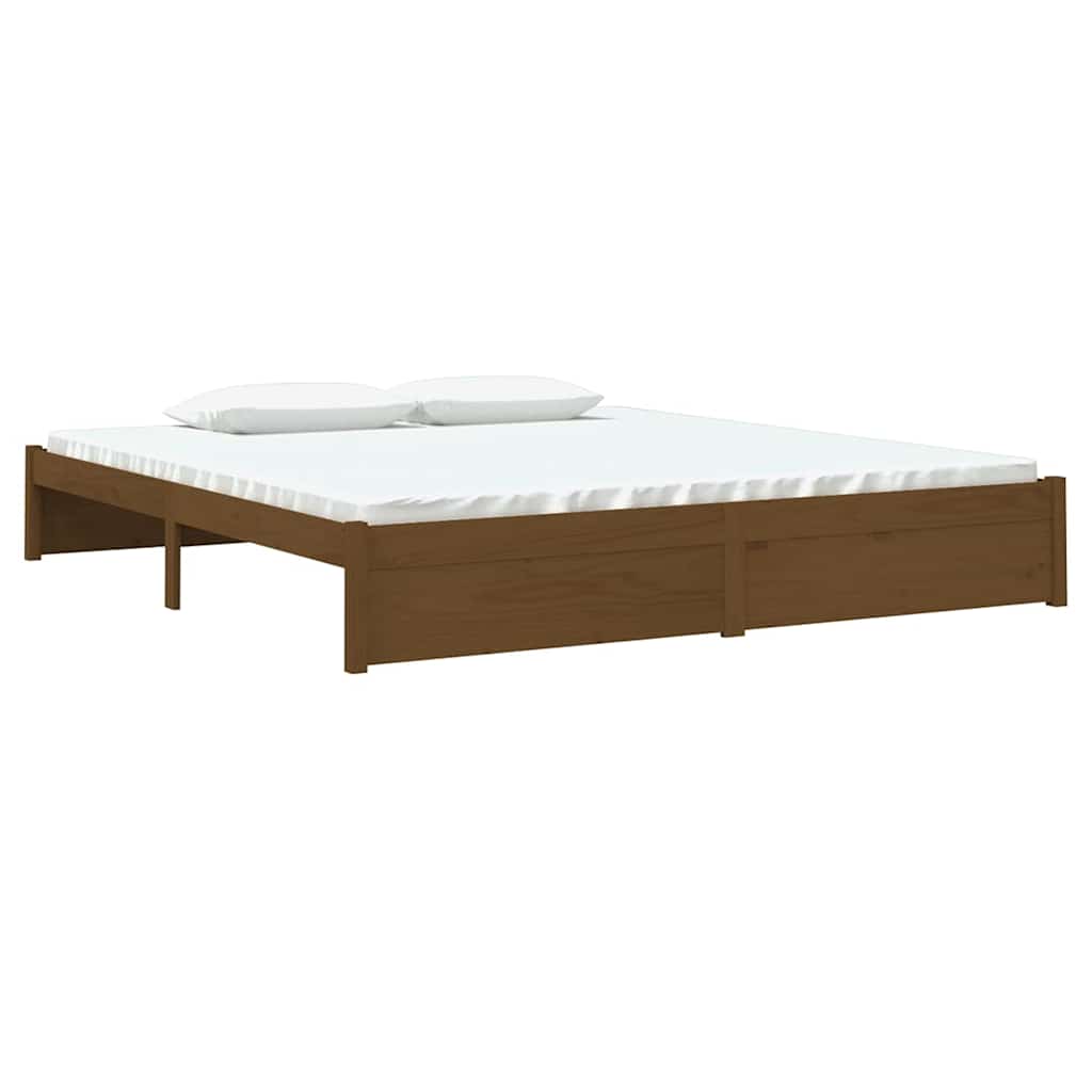 Πλαίσιο Κρεβατιού Μελί 180 x 200 εκ. Μασίφ Ξύλο Super King