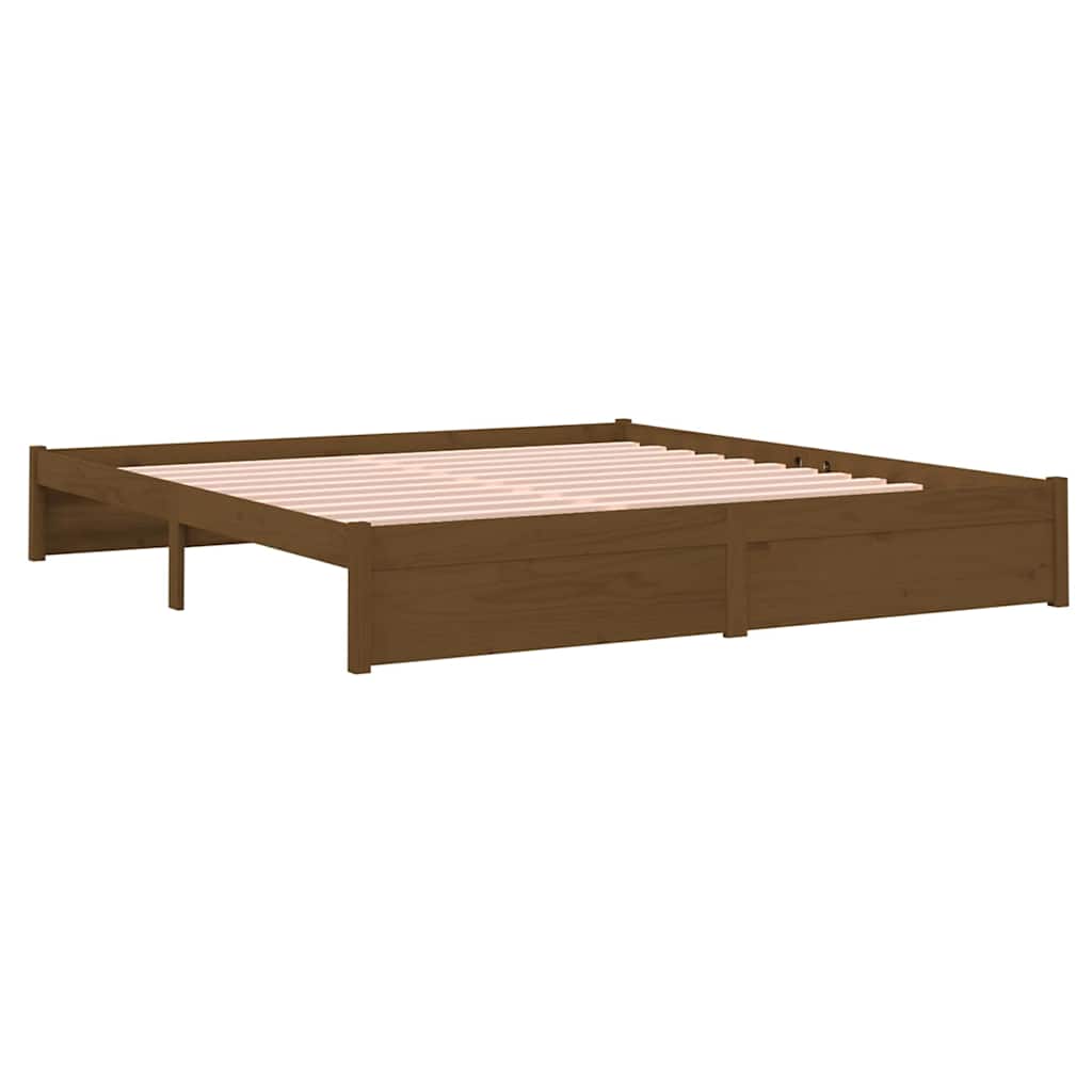 Πλαίσιο Κρεβατιού Μελί 180 x 200 εκ. Μασίφ Ξύλο Super King