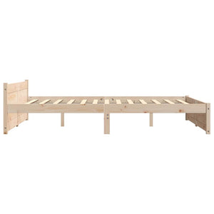 Πλαίσιο Κρεβατιού 135 x 190 εκ. από Μασίφ Ξύλο Double - Pakobazaar