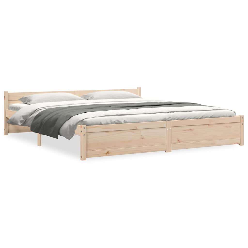 Πλαίσιο Κρεβατιού 180 x 200 εκ. Μασίφ Ξύλο Super King Size