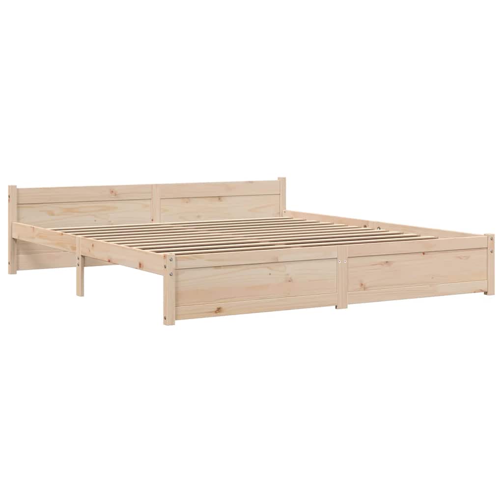 Πλαίσιο Κρεβατιού 180 x 200 εκ. Μασίφ Ξύλο Super King Size