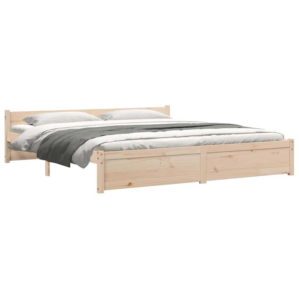 Πλαίσιο Κρεβατιού 180 x 200 εκ. Μασίφ Ξύλο Super King Size