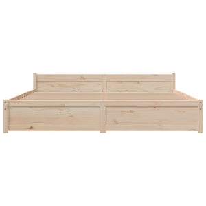 Πλαίσιο Κρεβατιού 180 x 200 εκ. Μασίφ Ξύλο Super King Size