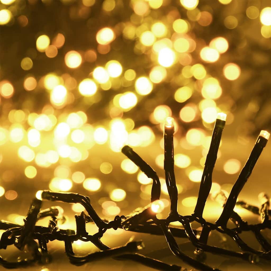 Φωτάκια Cluster με 1000 LED Θερμό Λευκό 11 μ. από PVC