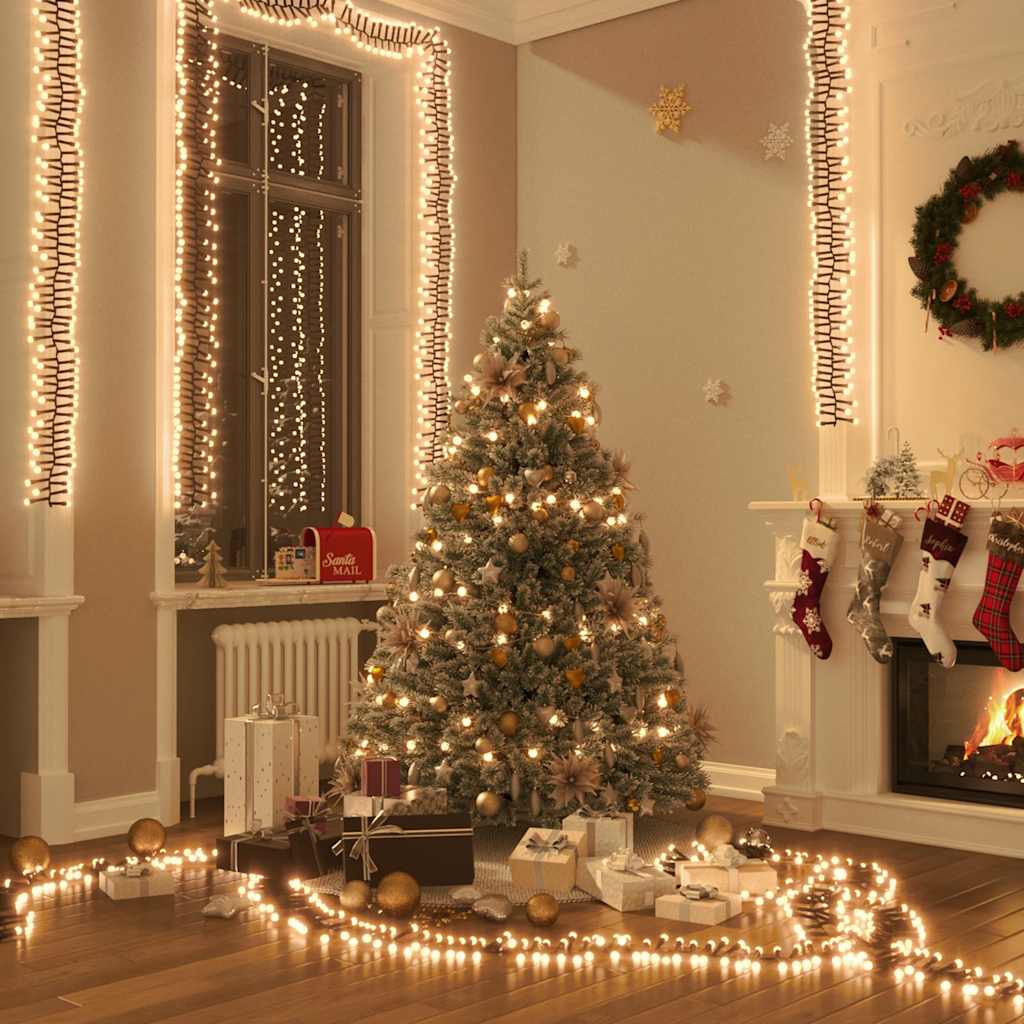 Φωτάκια Cluster με 2000 LED Θερμό Λευκό 17 μ. από PVC